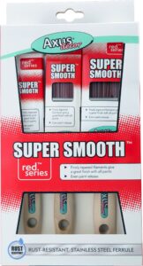 Red series super smooth 3 piece brush set